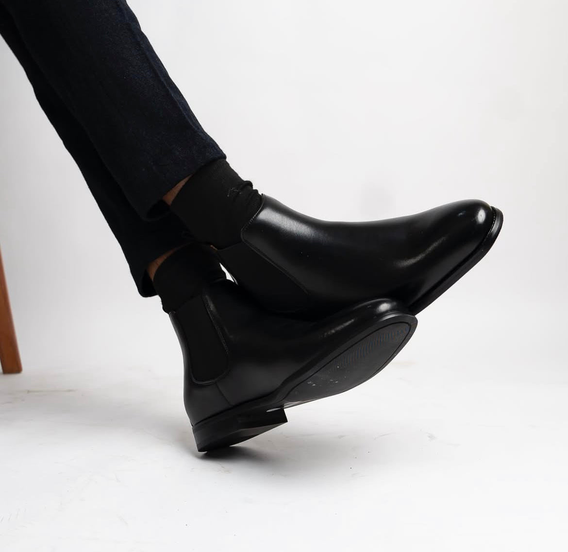 The Classic Black Leather Boots